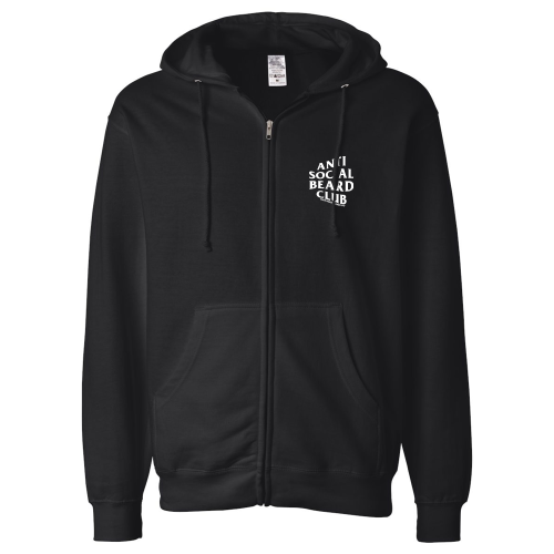 True North Beard Co - ANTI SOCIAL BEARD CLUB ZIP-UP HOODIE 2.0 (FREE BEARD BUTTER)