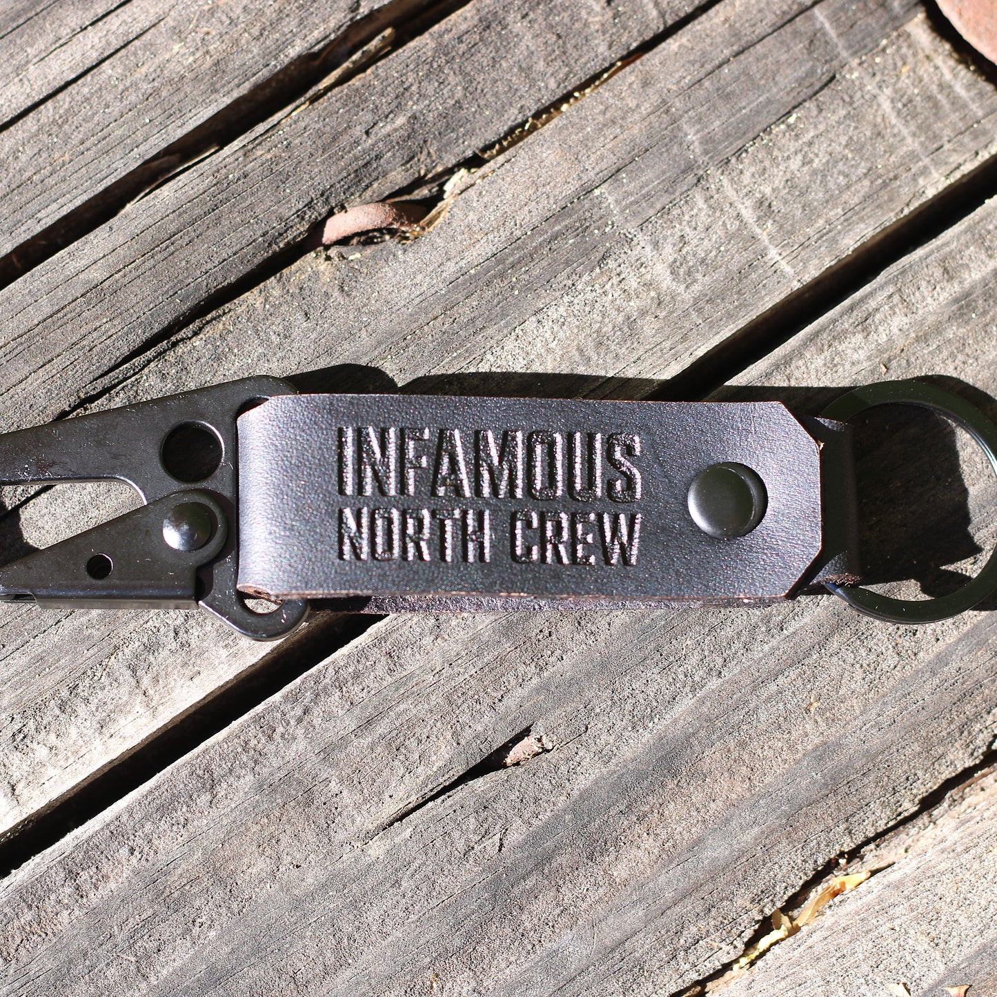 True North Handmade Leather Utility Keychain