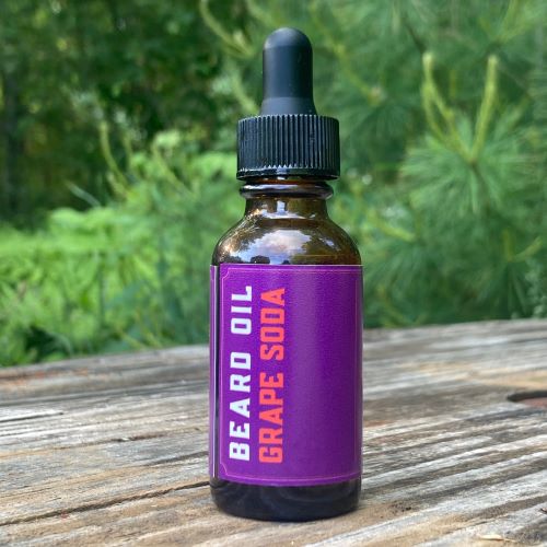 True North Beard Co Grape Soda Beard Oil Side Label