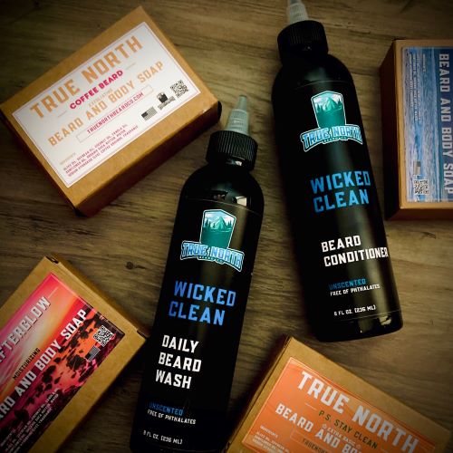 True North Beard Co Wash Conditioner and Soap Collection