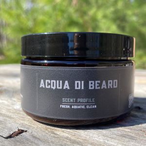 True North Beard Co. Acqua Di Beard Beard Butter Side Label Scent Profile Fresh Aquatic Clean