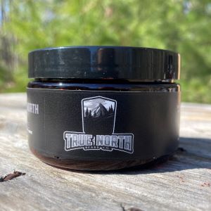 True North Beard Co Houe of North Beard Butter Side Label Logo