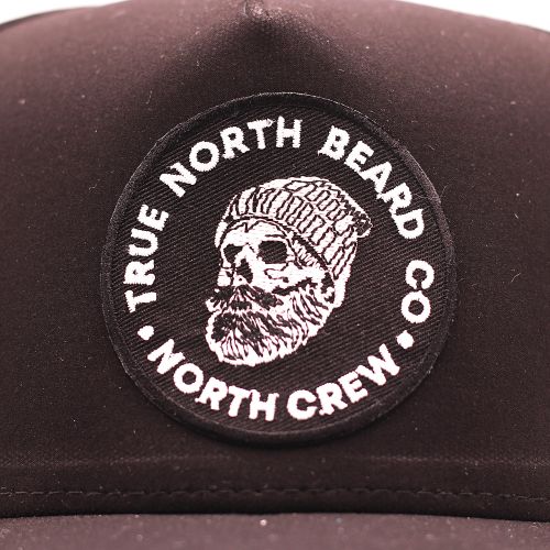 True North Beard Co 5 Panel Perf Skully Embroidered Patch (GREEN and NAVY ONLY)