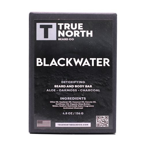 True North Beard Co Blackwater Detoxifying Beard and Body Bar