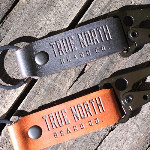 True North Handmade Leather Utility Keychain
