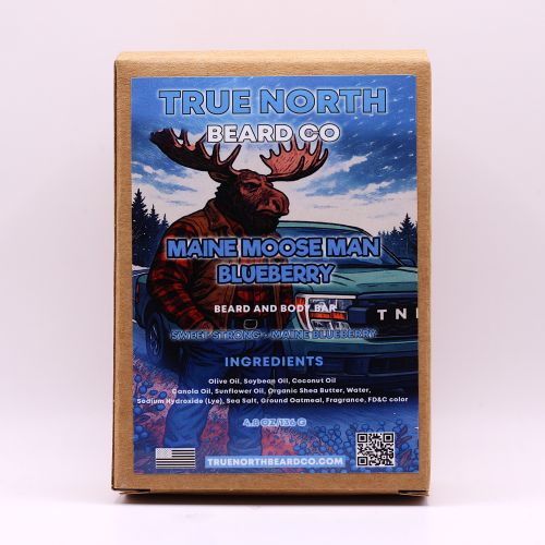 Maine Mooseman Blueberry Beard and Body Bar - Maine Blueberry