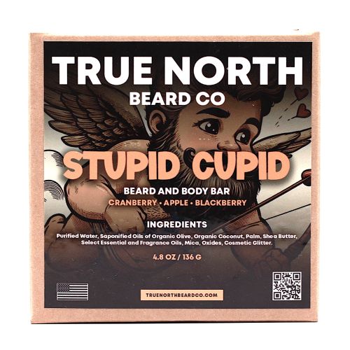 Stupid Cupid Deluxe Beard and Body Bar - Cranberry, Apple, Blackberry