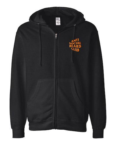 **PRE-OREDER** ANTI SOCIAL BEARD CLUB ZIP-UP HOODIE 2.0