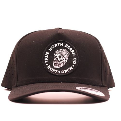 True North Beard Co 5 Panel Perf Skully Embroidered Patch Hat