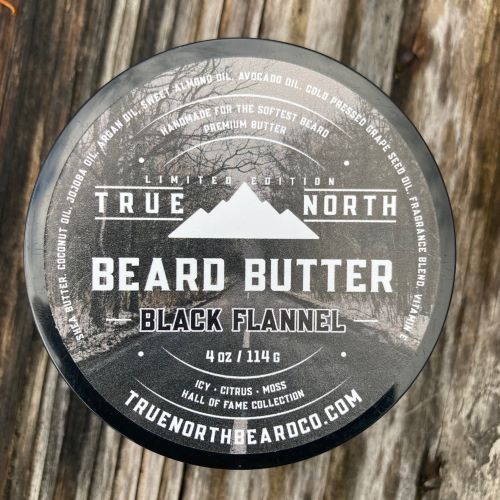 True North Beard Co Black Flannel Beard Butte