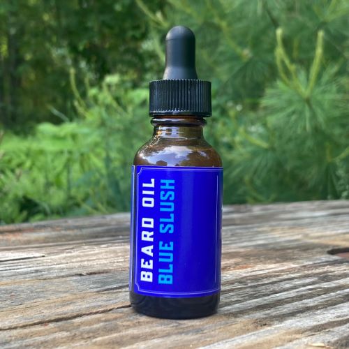 True North Beard Co Blue Slush Beard Oil Side Label