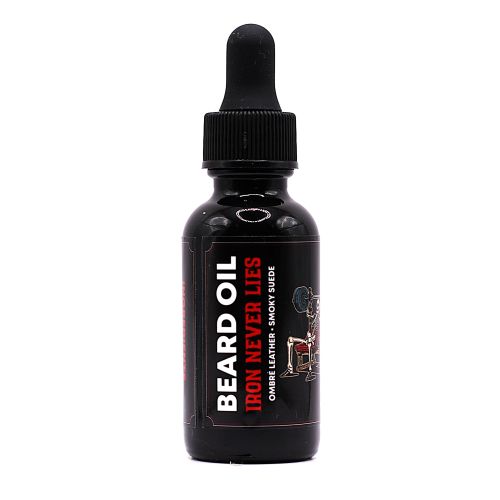 Iron Never Lies Beard Oil -  Ombre Leather, Smoky Suede Manliness (new blend)