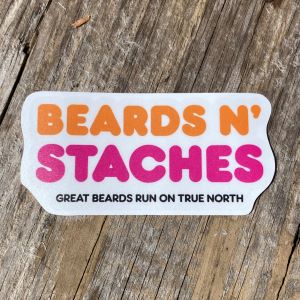 True North Beard Co Large Runs On Sticker