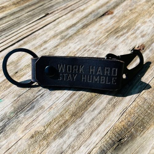 True North Beard Co Leather Utility Keychain