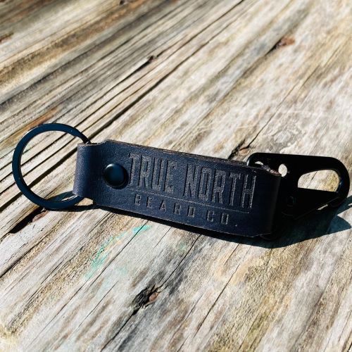 True North Beard Co Leather Utility Keychain