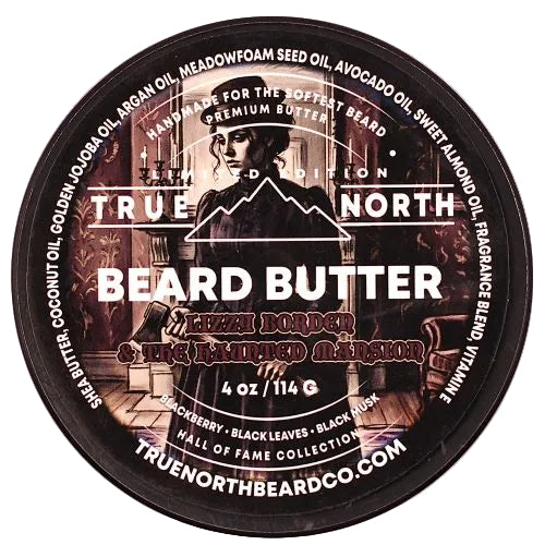 Lizzy Borden And The Haunted Mansion Beard Butter - Deadly Blackberry Musk, Black Leaves (new blend)