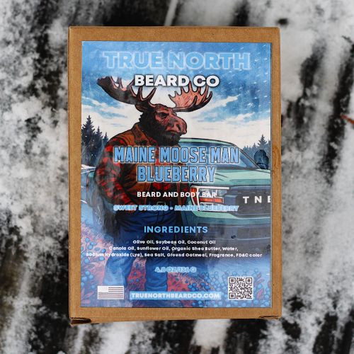 Maine Mooseman Blueberry Beard and Body Bar