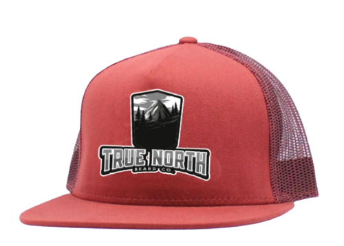 True North Beard Co Maroon Logo Hat