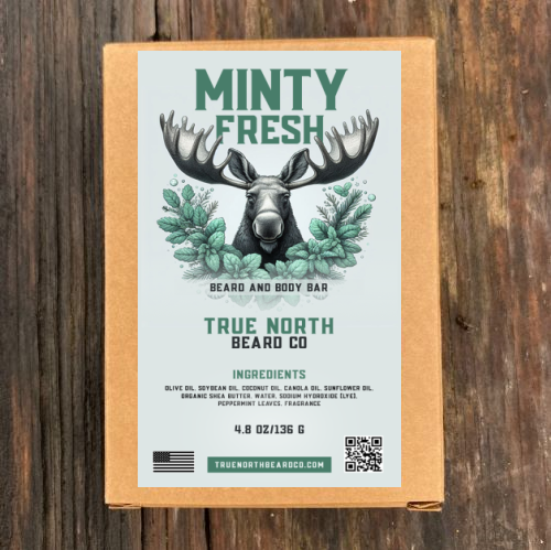 True North Beard Co Minty Fresh Beard and Body Bar