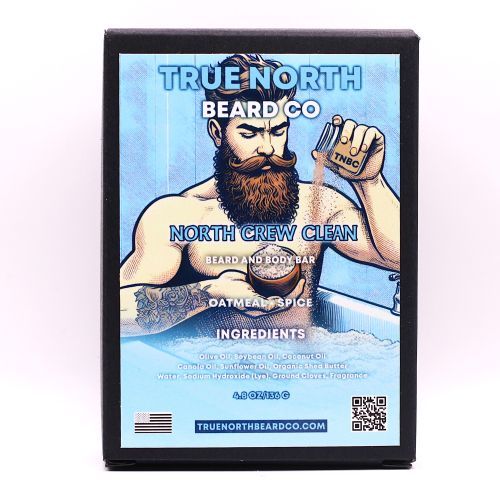 North Crew Clean Beard and Body Bar - Oatmeal, Cream, Clove