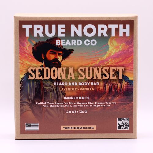 Sedona Sunset Deluxe Beard and Body Bar - Lavender, Vanilla