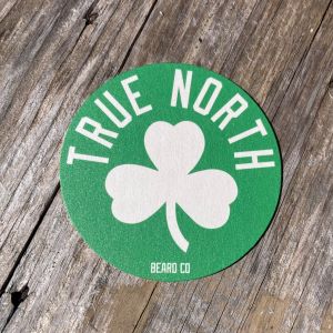 True North Beard Co Shamrock Coaster