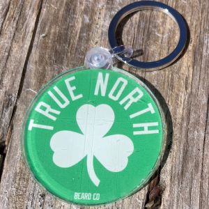 True North Beard Co Shamrock Keychain