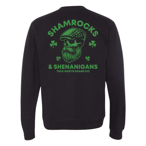 True North Beard Co - Shamrocks and Shenanigans Crewneck Sweatshirt - Free Beard Oil Combo