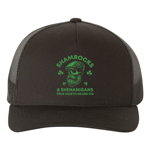 True North Beard Co - Shamrocks and Shenanigans SnapBack Trucker Hat - Free Beard Oil Combo