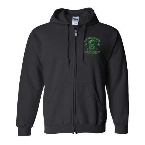 True North Beard Co - Shamrocks and Shenanigans Zip Up Hoodie - Free Beard Oil Combo
