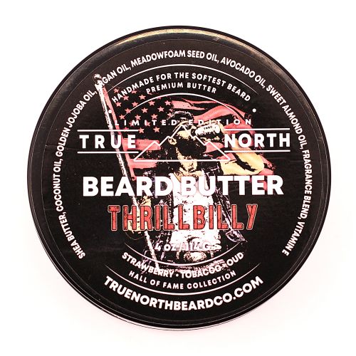 Thrillbilly Beard Butter - Strawberry, Tobacco, Oud (new blend)